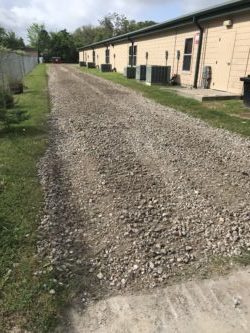 crushed concrete driveway